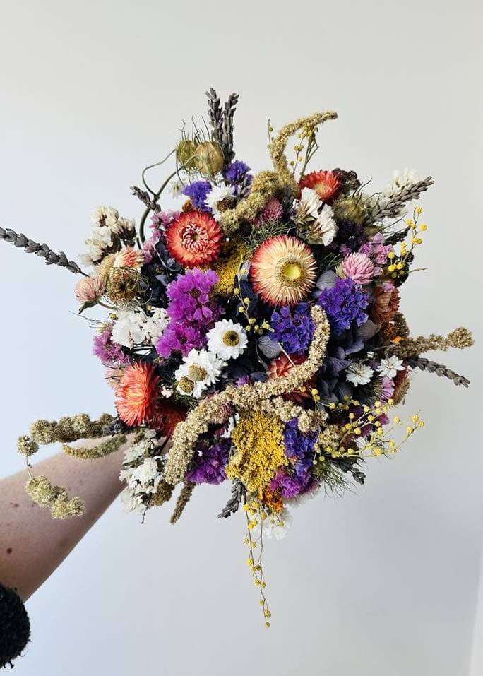 Bouquet de fleurs séchées Terre de couleurs