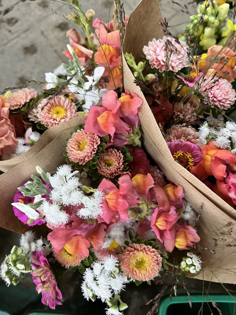Bouquet de fleurs fraîches de Terre de couleurs