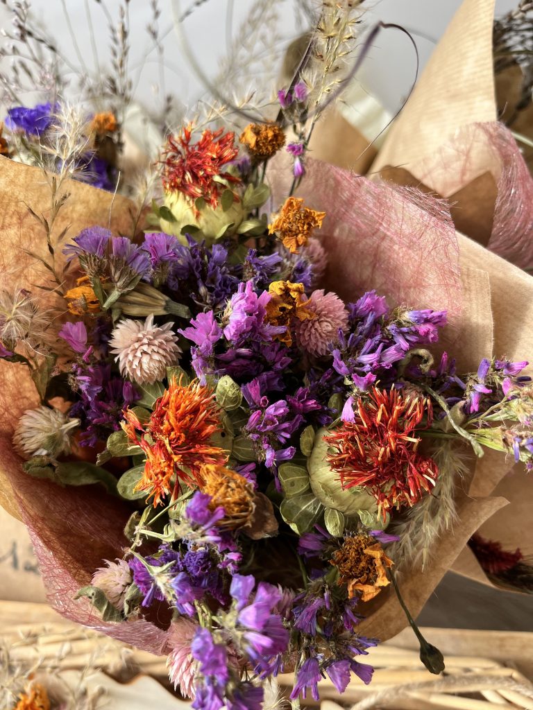 Bouquet de fleurs séchées de Terre de couleurs