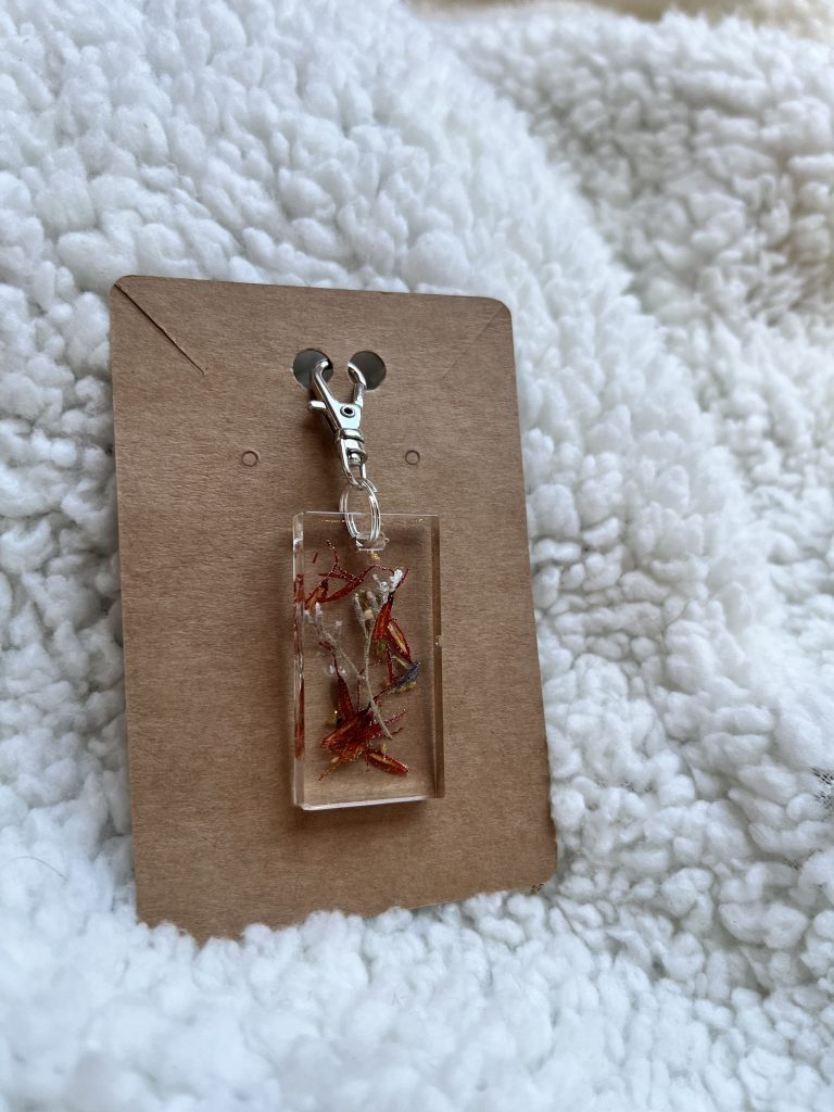 Porte-clés fleuri
