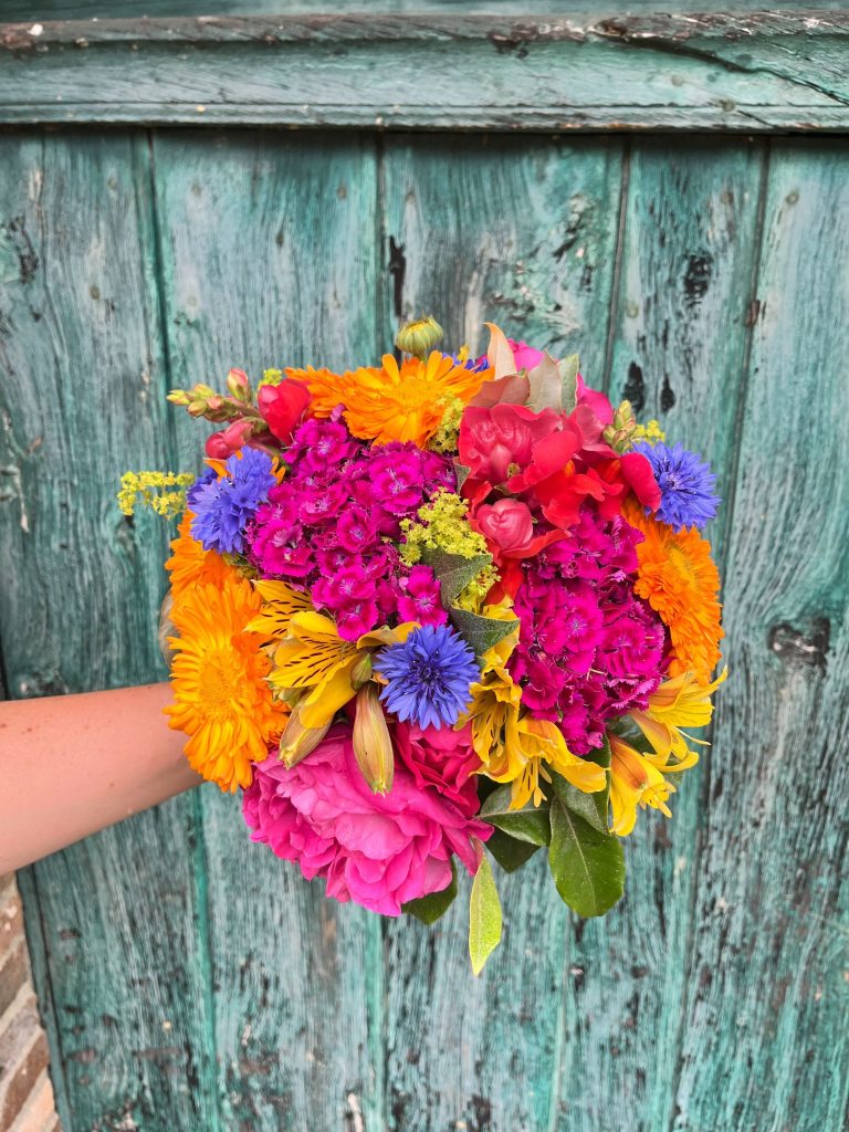 Bouquet de fleurs de mariée Terre de couleurs