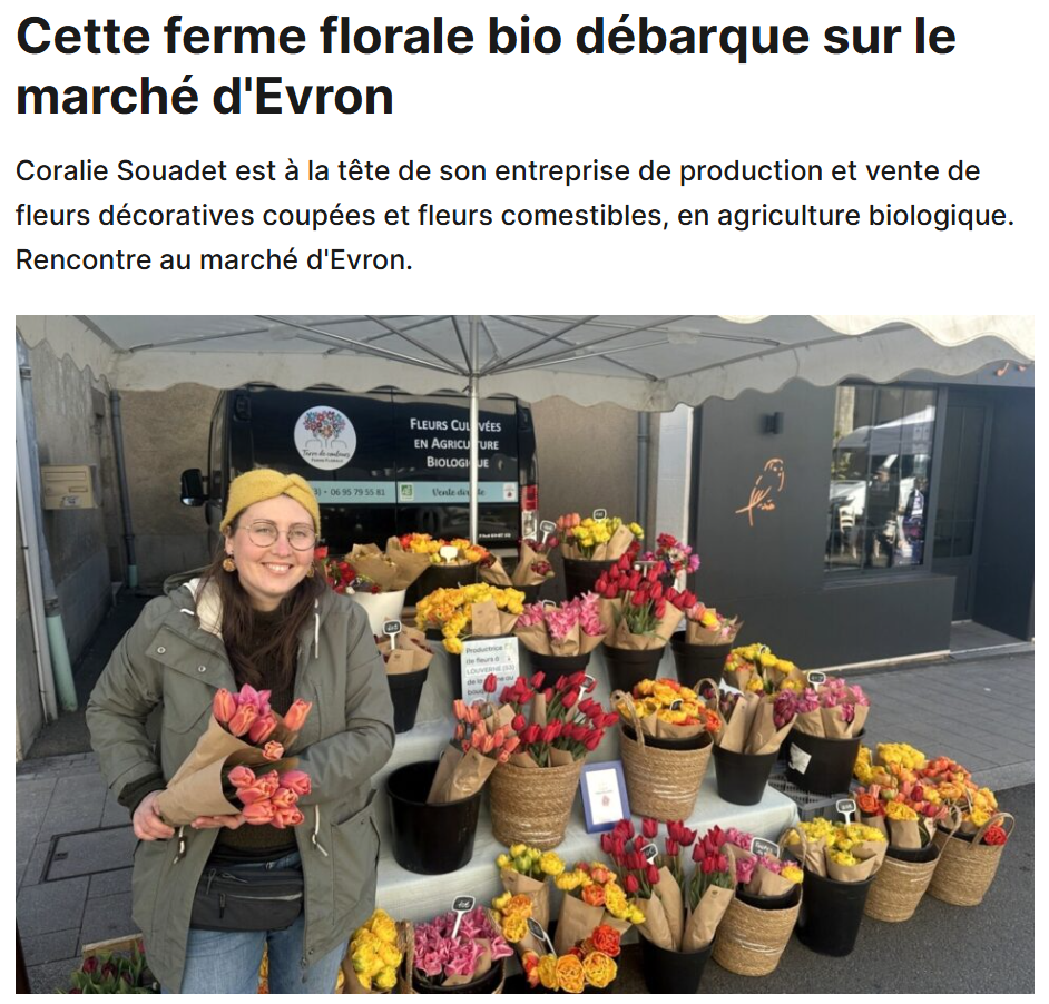Terre de couleurs à l'honneur dans Les Alpes Mancelles Libérées