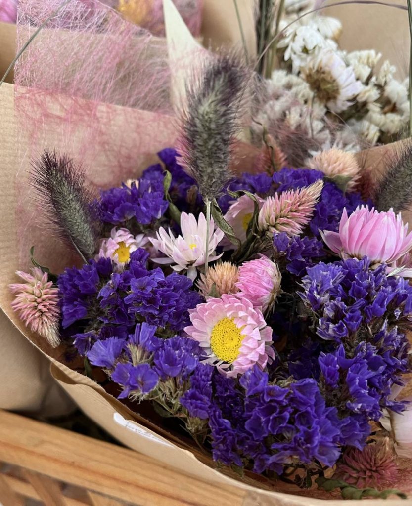 Bouquet de fleurs séchées