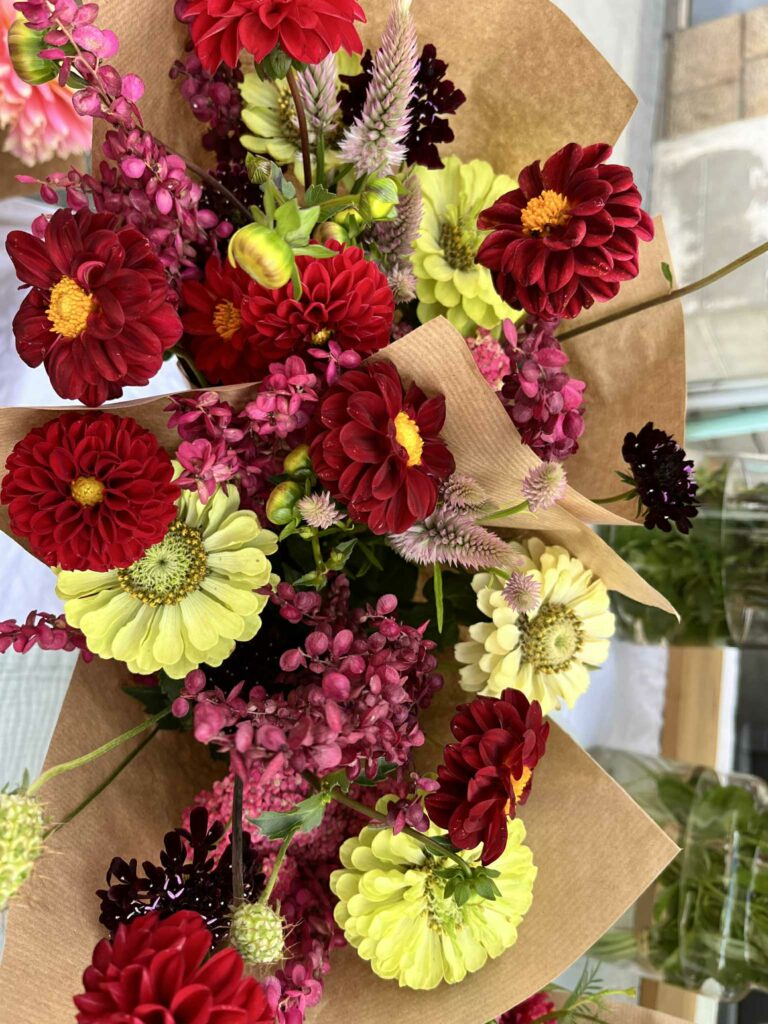 Bouquet de fleurs fraîches de Terre de couleurs