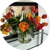 Bouquet de tulipes de la ferme florale Terre de couleurs