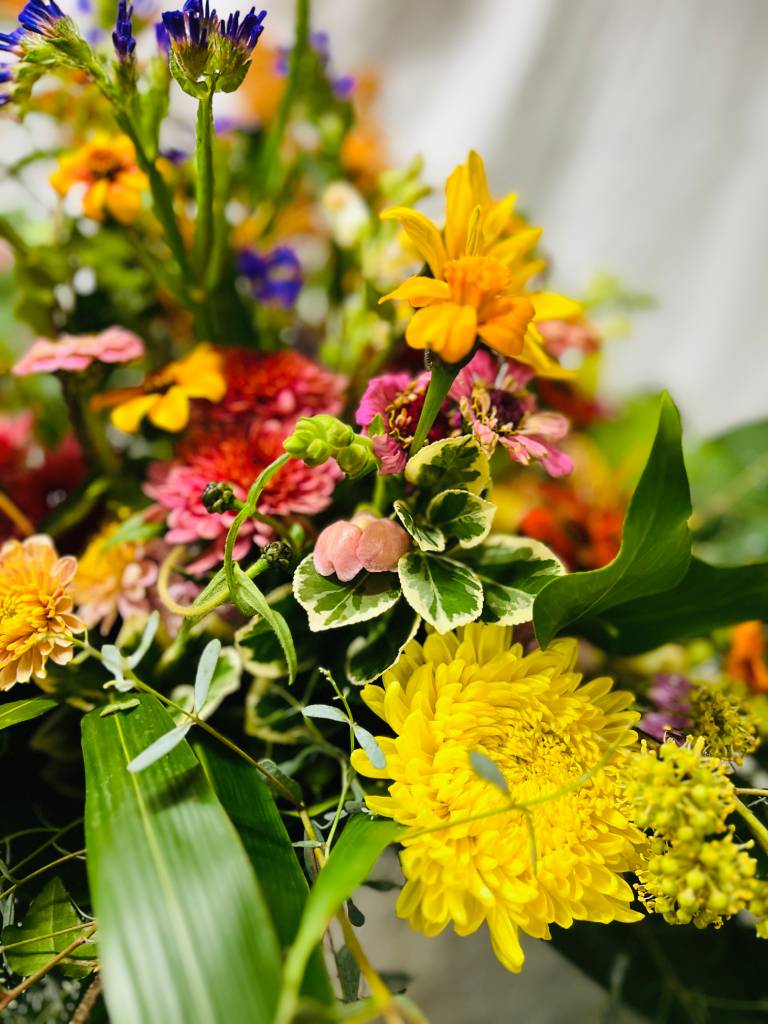 Composition florale pour un deuil